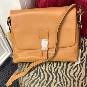 Patricia Nash Tan Mili Leather Shoulder Bag- NWT